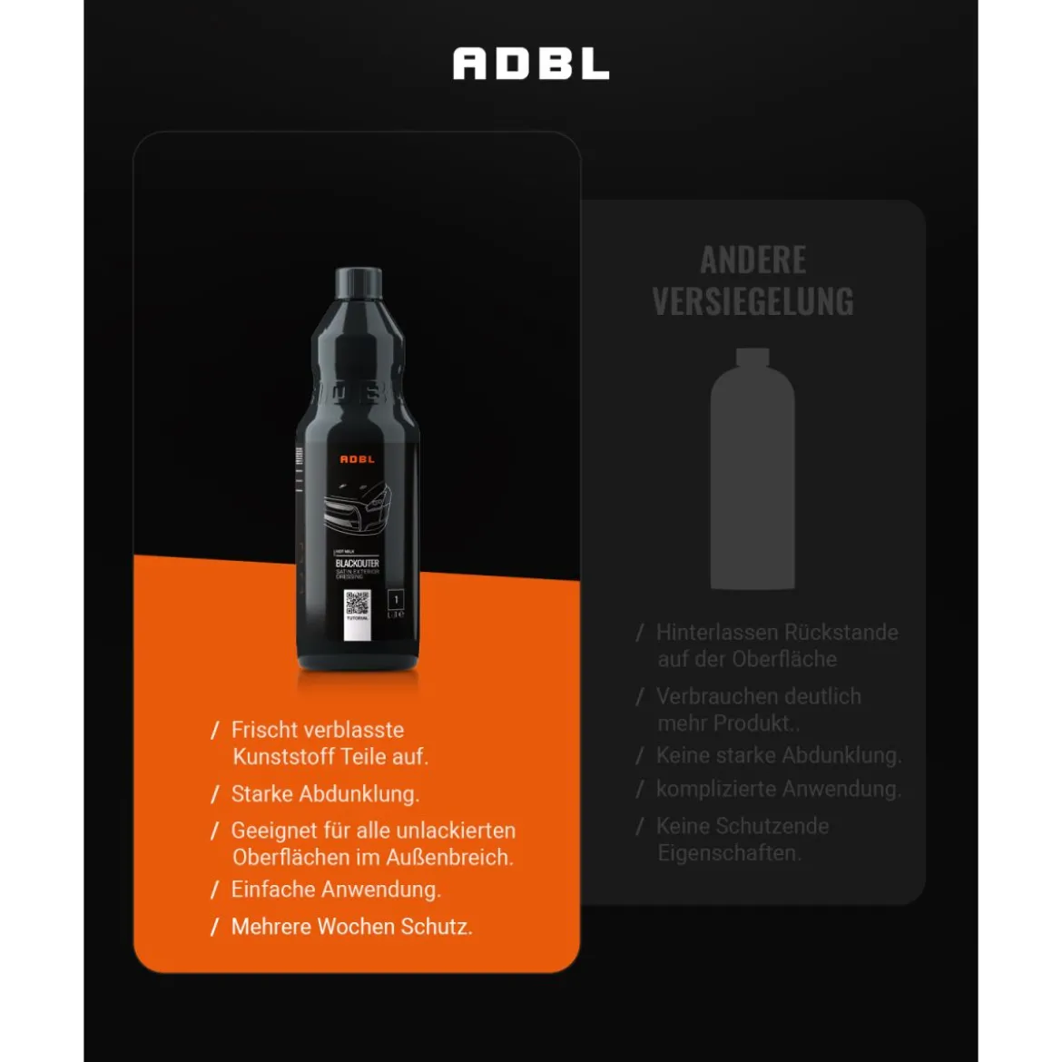 ADBL Blackouter Kunststoffpflege 1L