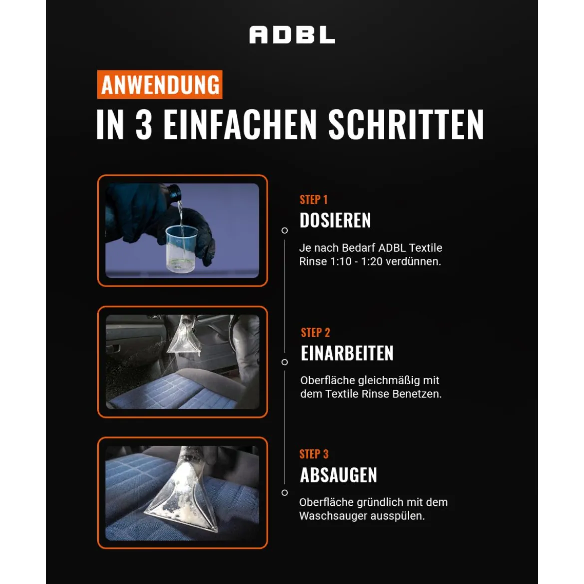 ADBL Textile Rinse Reiniger für Waschsauger 500ml