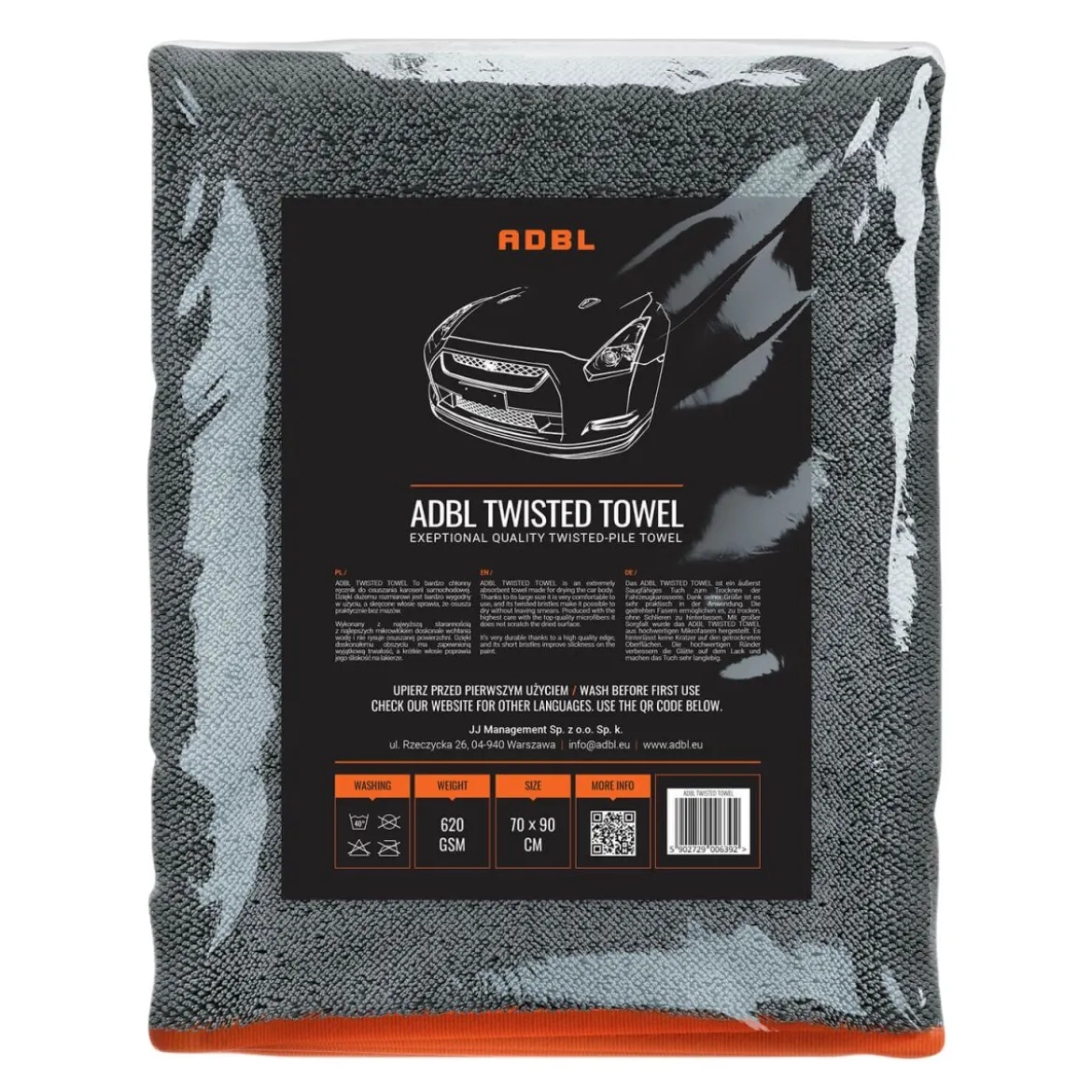 ADBL Twisted Towel Premium Trockentuch 620GSM 70×90
