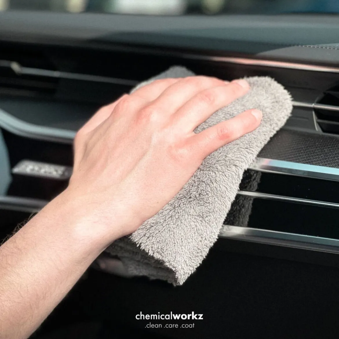 chemicalworkz Edgeless Soft Touch Towel 500GSM Grau Poliertuch 40×40cm