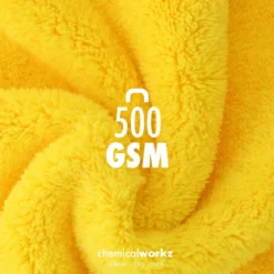 chemicalworkz Edgeless Soft Touch Towel 500GSM Gelb Poliertuch 40×40cm