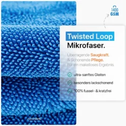 chemicalworkz Shark Twisted Loop Towel 1400GSM Blau Trockentuch 60x40cm