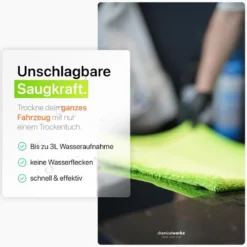 chemicalworkz Shark Twisted Loop Towel 1400GSM Grün Trockentuch 80x50cm