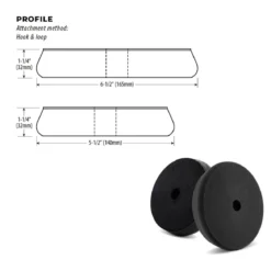 Lake Country Force Pad Heavy Cut hellgrau 125mm