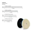 Lake Country Premium Lammwoll-Pad fusselarm 75mm