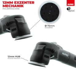 Rupes BigFoot LHR 75E Mini Exzenterpoliermaschine Systainer Kit, 17-teilig