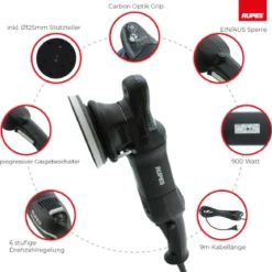 Rupes BigFoot LHR 15ES Exzenterpoliermaschine Basis Kit, 8-teilig