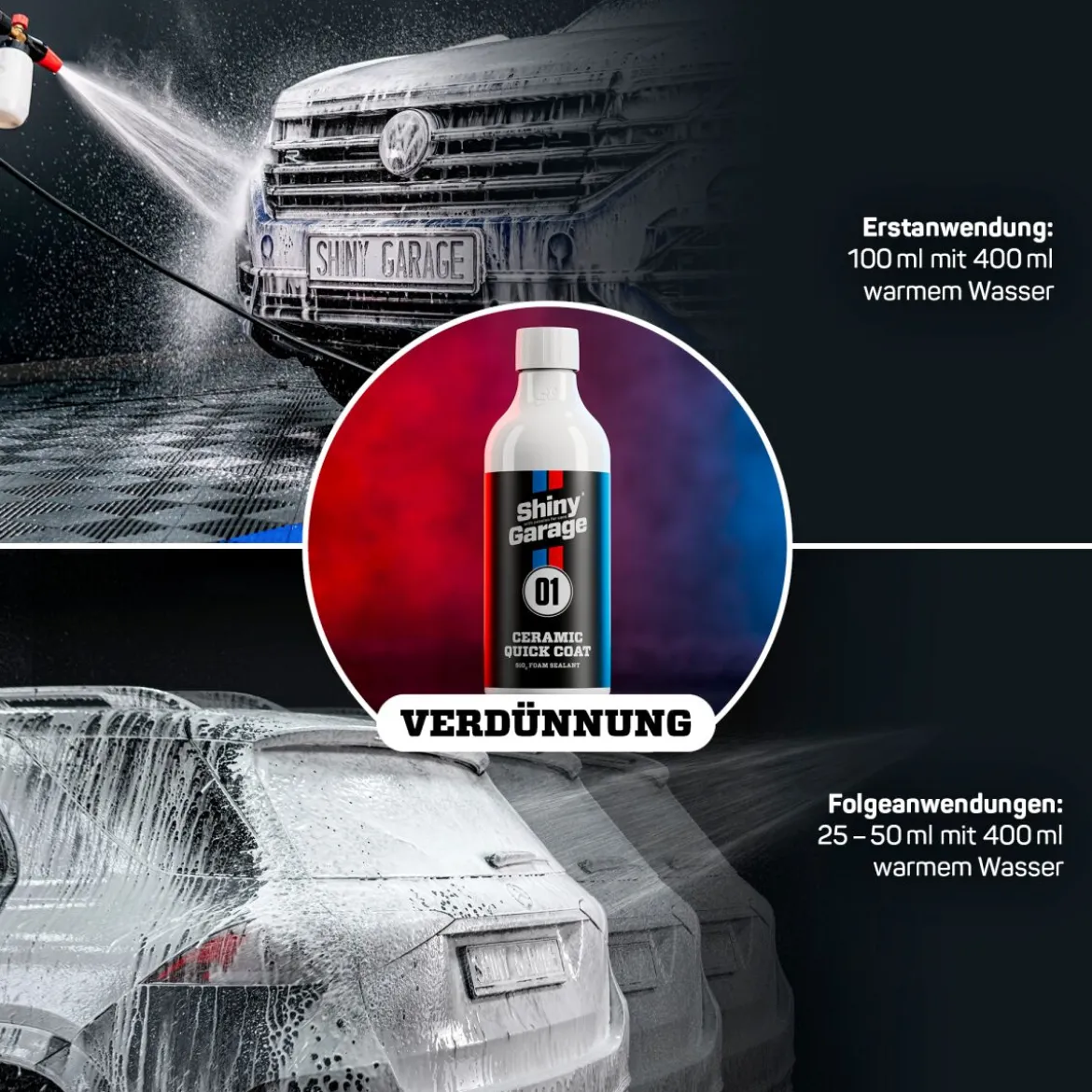 Shiny Garage Ceramic Quick Coat Versiegelungsschaum 500ml