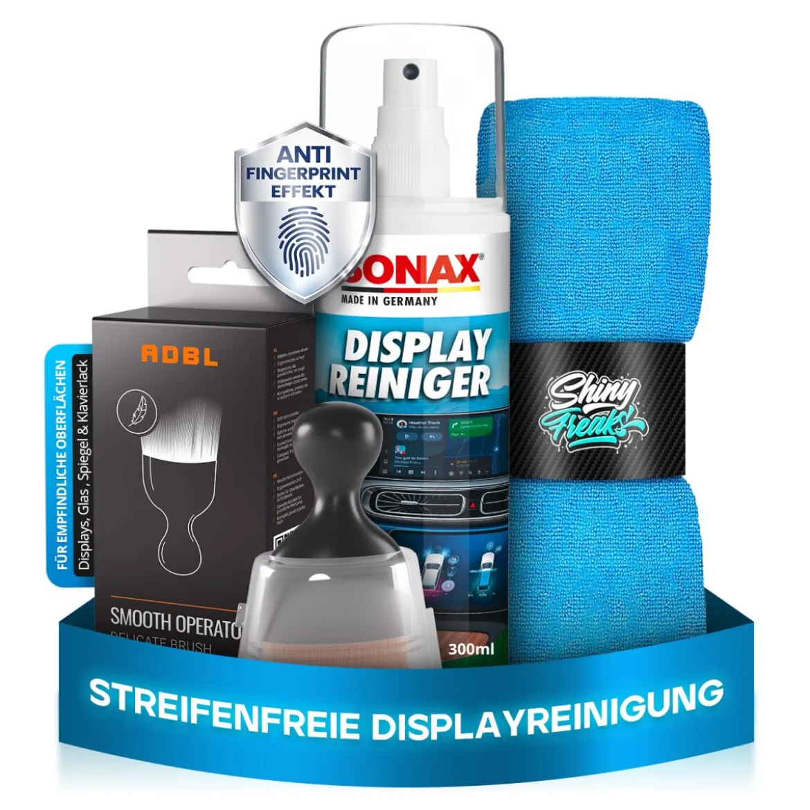 SONAX Innenraum Set DisplayReiniger + Zubehör (3-teilig)