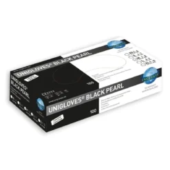 Unigloves BLACK PEARL Nitrilhandschuhe schwarz M, 100Stk.